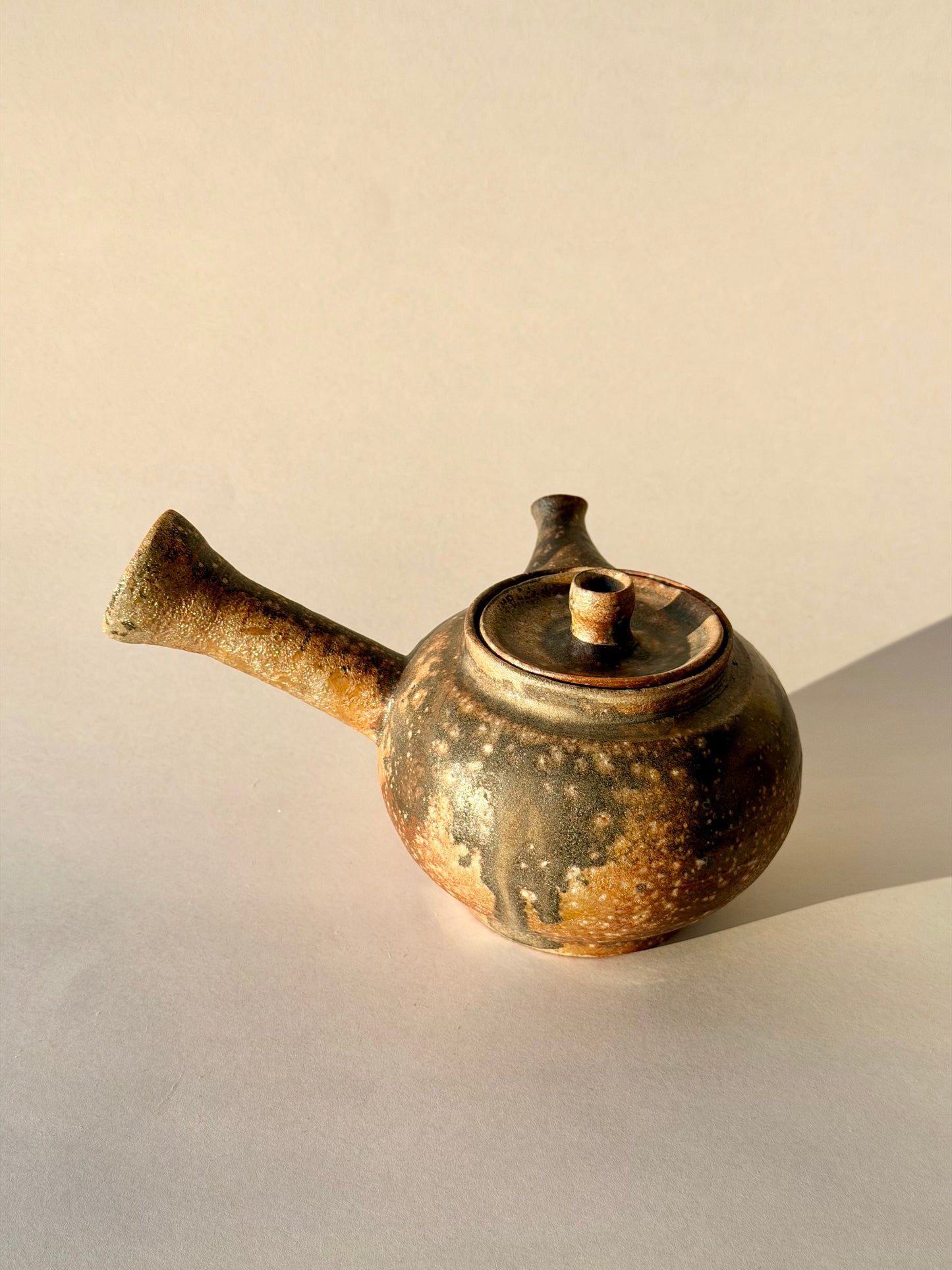 Wood fired teapot