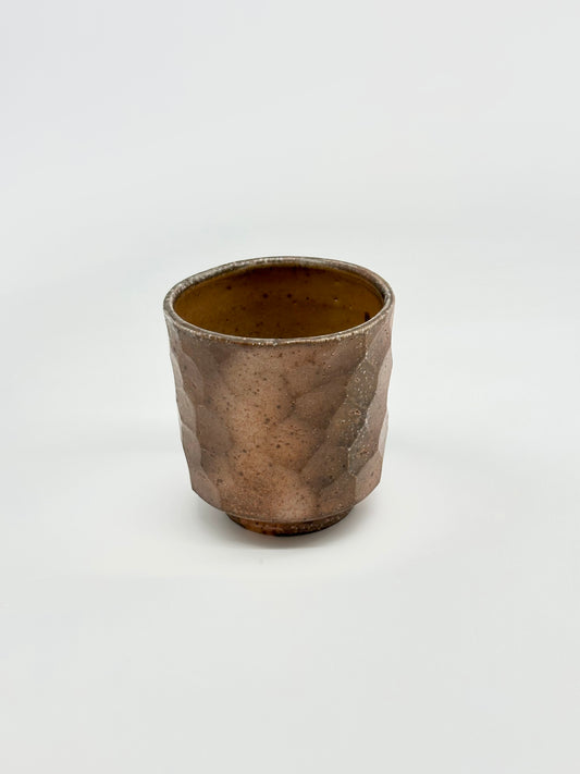 Wood-fired faceted cup