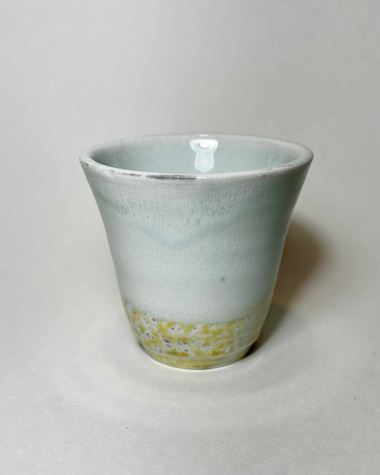Wood fired porcelain cup